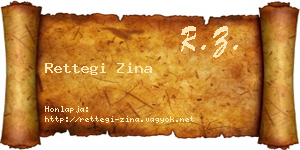 Rettegi Zina névjegykártya